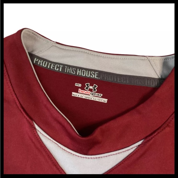 Santa Clara #26 Under Armour Heat Gear SHIRT Size MD 38-40 Protect This House - Picture 5 of 13